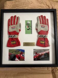 Gants de Michael SCHUMACHER, grand prix d'Italie 1998 - 9 000 €