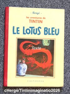 Tintin Le Lotus Bleu Edition Originale, noir et blanc, grande image, A9, 1939 - 5700 €